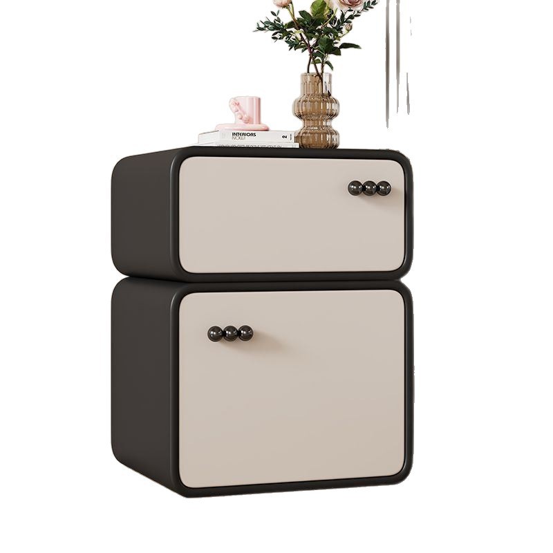 Cream Style Bedside Table Small Bedroom Home Simple Modern New Style Fully Equipped Ultra-Narrow Children's Room Light Luxury Artificial Board