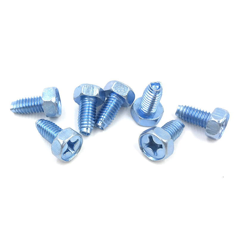 Gb/T6563 External Hexagonal Triangular Tooth Screw Cross Self-Tapping Locking Screw Cabinet Self-Locking Screw M5M6M8