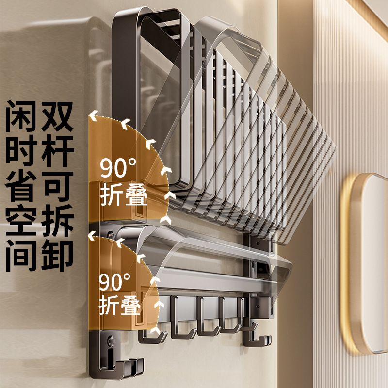 Gun Grey Towel Rack Toilet Storage Rack Punch-free Bath Towel Rack Integrated Toilet Bathroom Bathroom Restroom