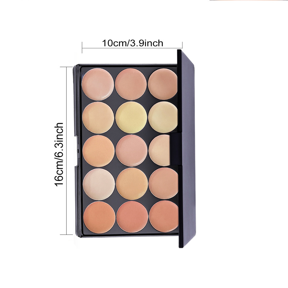 Popfeel 15-Color Concealer Concealer to Remove Dark Circles, Freckles, Acne Marks and Tattoos