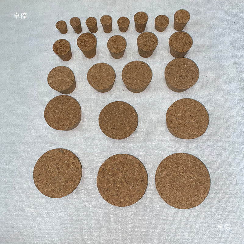 Cork Bottle Cork Household Wine Cork Cork Sealing Specifications Large Mouth Bottle Cork Glass Bottle Wine Par Sealing