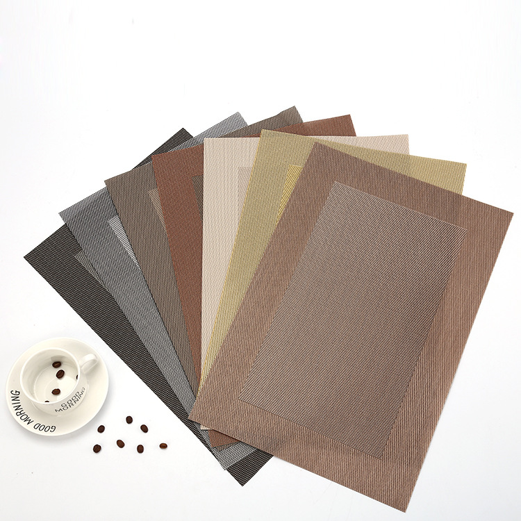 Placemat Pvc Insulation Anti-Scalding and Anti-Oil Western Dining Table Mat Ins Style Japanese Style Household Retro Ceramic Tea Coaster Wholesale