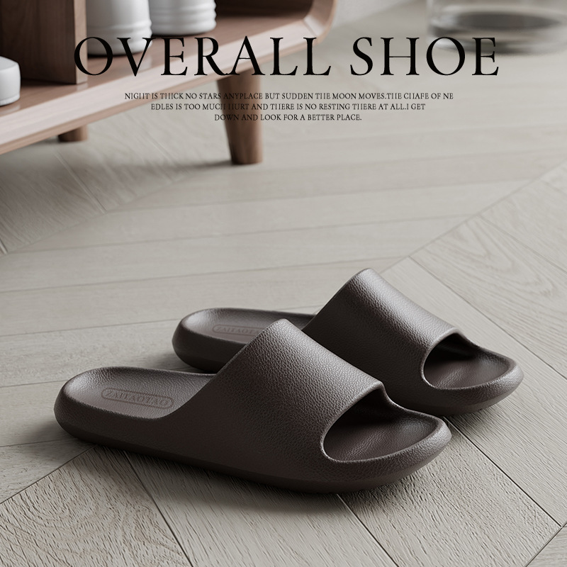 Sandals and slippers men's eva leather pattern feeling female home use non-slip bathroom not smelly feet home indoor summer bath