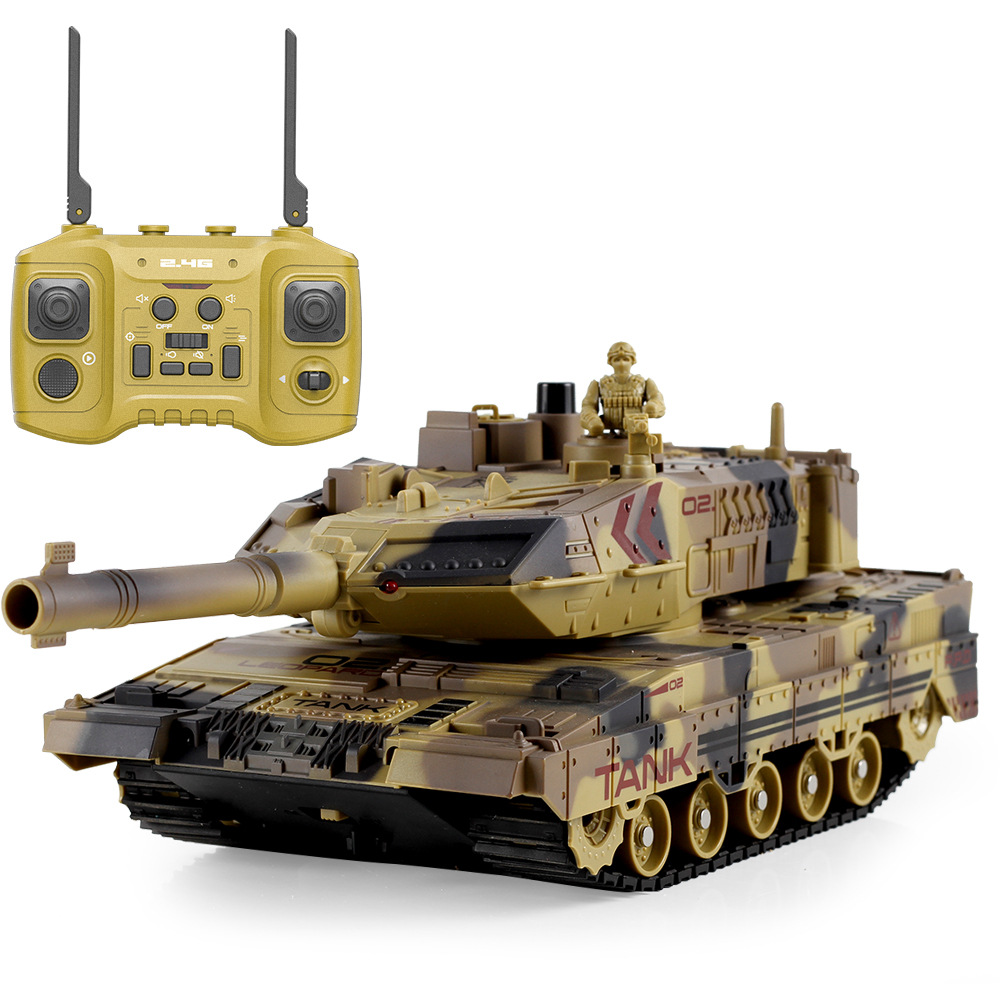 Cross-border simulation remote control tank car water bomb Battle Armored vehicle model toy children spray remote control car
