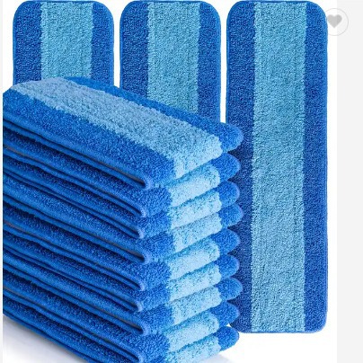 Cross-border manufacturers directly supply wholesale absorbent flat mop replacement cloth sticky mop head spray mop cloth