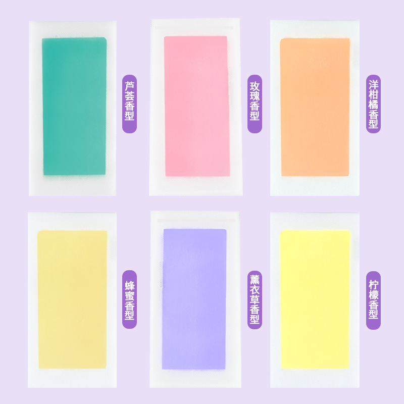 Beeswax Hair Removal Wax Paper Non-Woven Material Hair Removal Wax Strip Double-Sided Whole Body Non-Arm Private Part Wax Tape 9*18.5cm