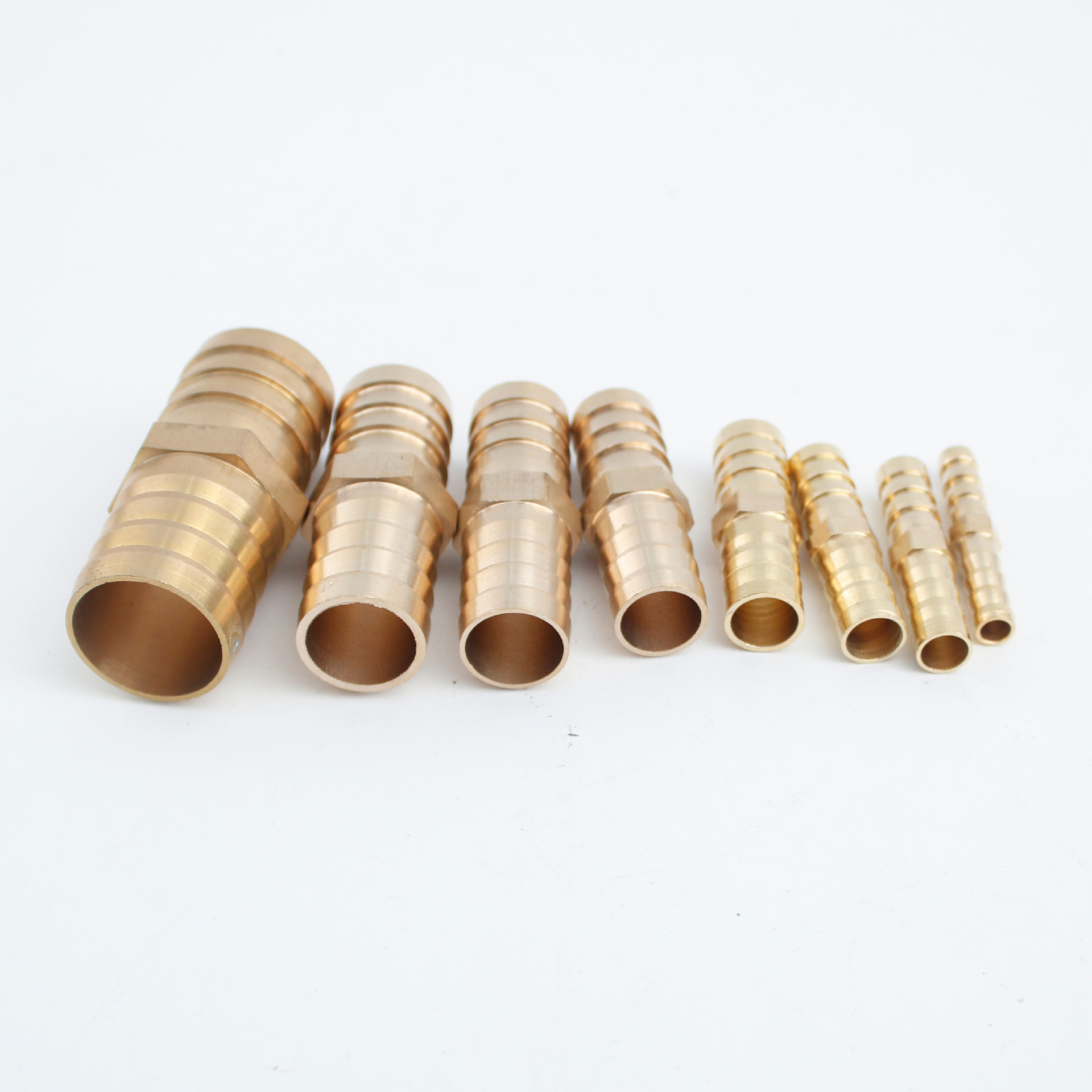 Straight brass pagoda green connector air pipe double fork gas tank hose direct pneumatic accessories straight connector