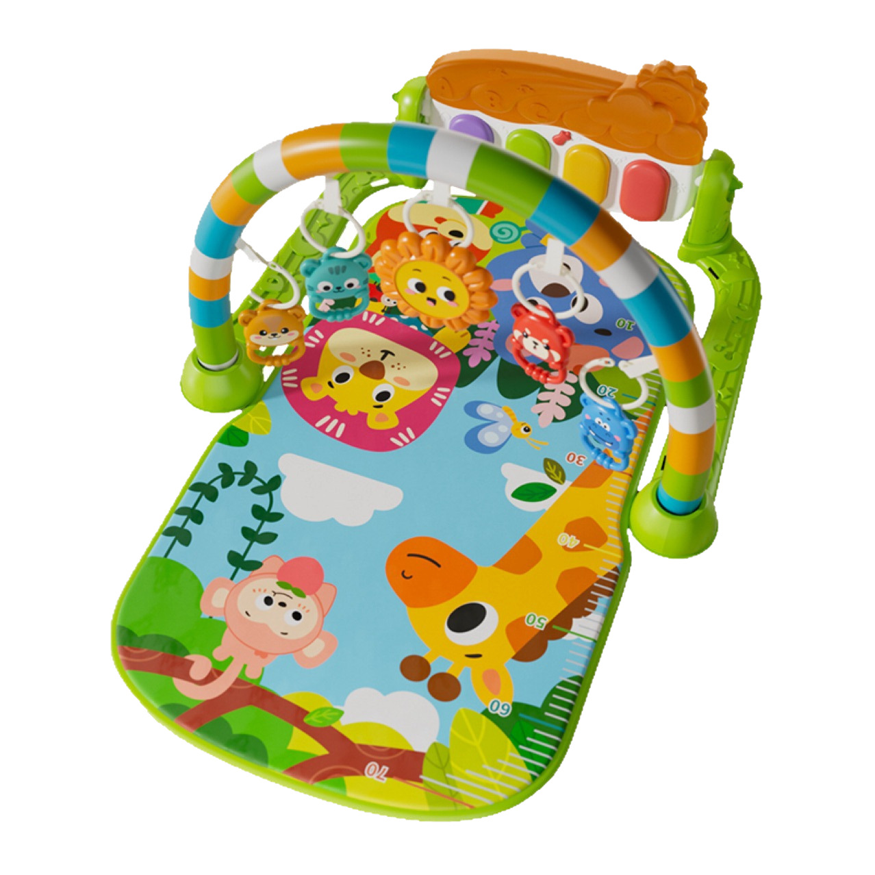 Cross-Border Hot-Selling Baby Fitness Stand Music Pedal Toy 0-36 Months Newborn Baby Piano Game Mat