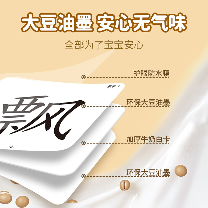 Primary school students synchronous literacy card people's education version of the word recognition card language text first and second grade upper and lower textbooks wholesale