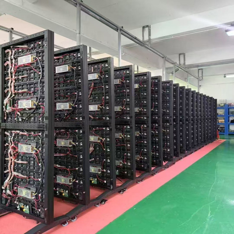 Factory direct led poster screen office HD GOB poster screen indoor subtitles movable advertising screen