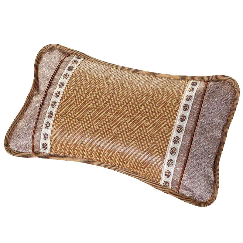 Summer Cooling Pillow Indonesian Rattan Pillow Natural Tea Scented Pillow Breathable Cowhide Rattan Cooling Pillow Summer Tea Pillow Ice Silk Mat Pillow
