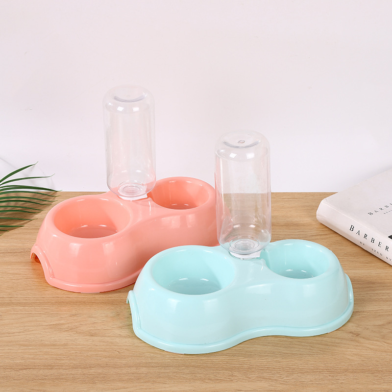 Антискользящая, антиопрокидывающая миска для воды макаронного цвета, автоматическая миска для питья и еды для кошек и собак, стильная миска для корма