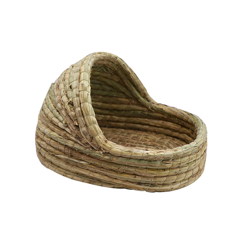 Rabbit Grass Nest, Guinea Pig, Rutin, Chicken Nest, Hedgehog and Rabbit Cage, Pet Straw Woven Shelter Nest, Guinea Pig House, Pigeon Nest Supplies