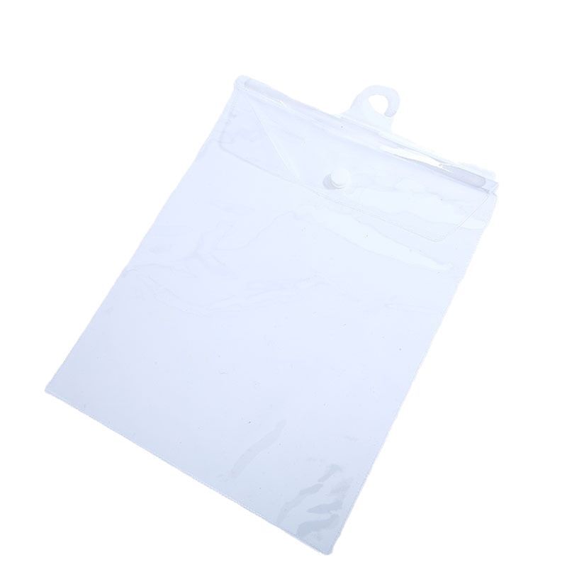 PVC cross stitch hook bag transparent bag source factory straight hair underwear packaging plastic bag