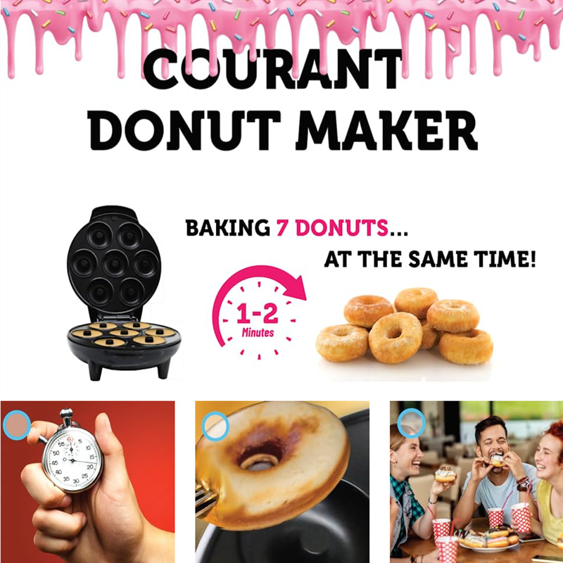 New Cross Border Donut Machine Doughnut Maker Home Donut Breakfast Machine Round Cake Machine Cake Machine Thin