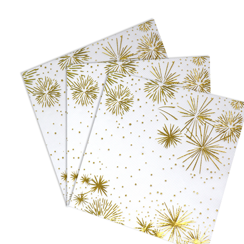 Color printing tissue party tissue napkin party atmosphere tissue flowers and plants restaurant paper can be printed Logo