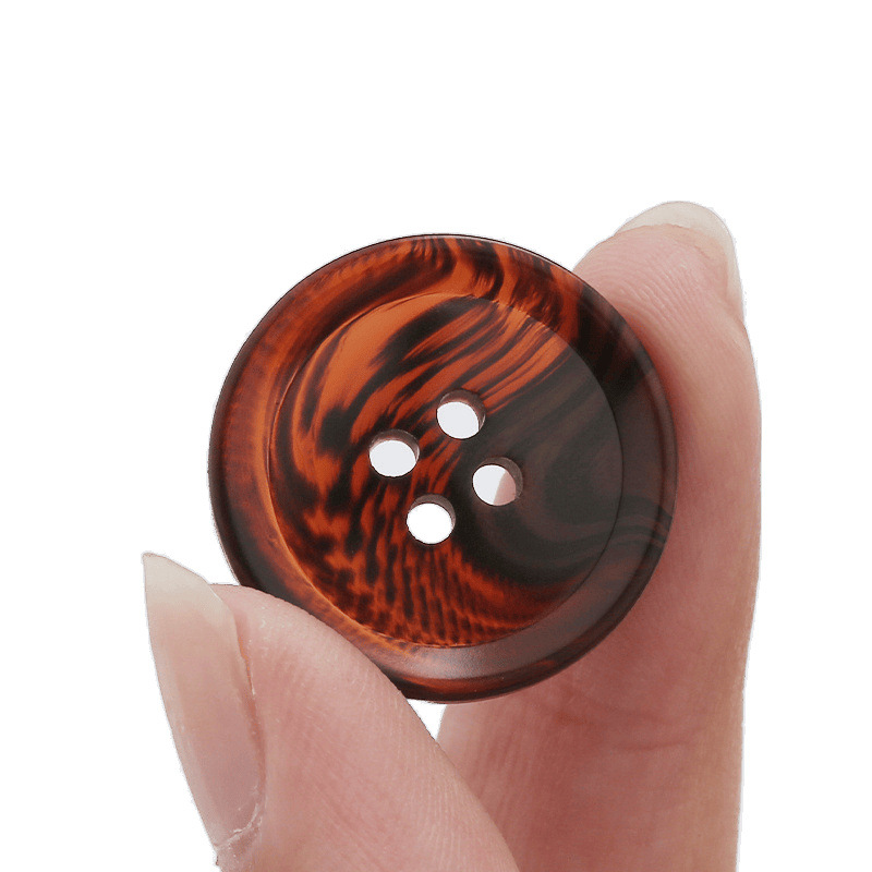 Resin Pattern Buttons for Women's Trench Coats, Clothing Buttons, Various Versatile Men's Suit and Pants Decorative Buttons