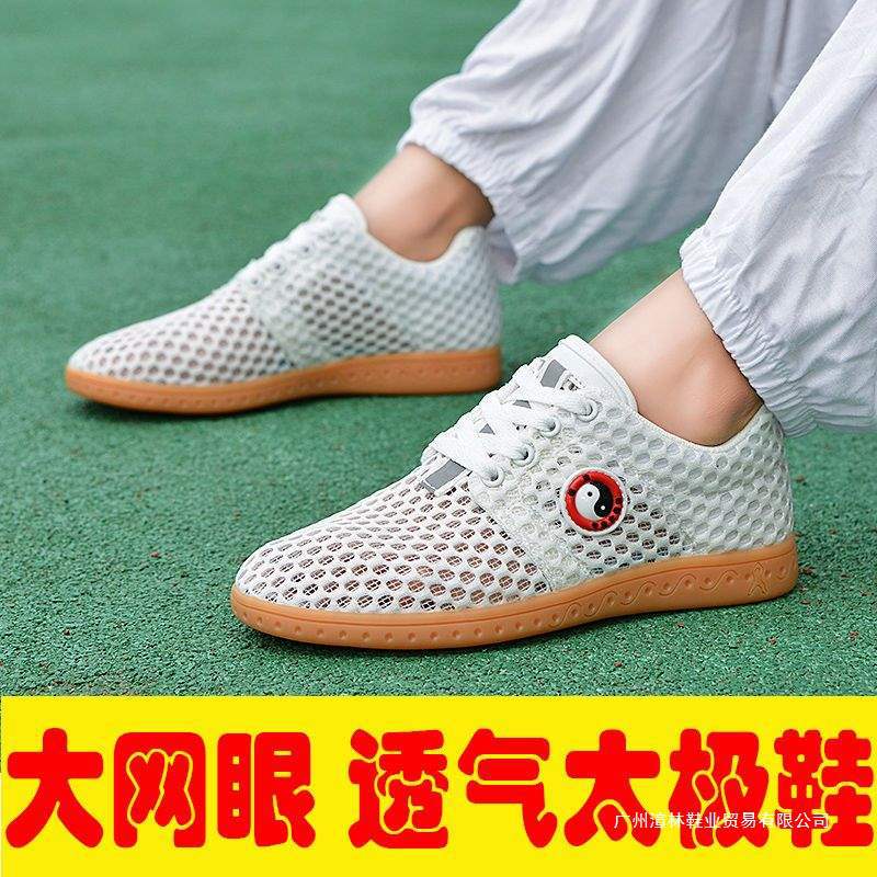 Lingwu Beef Tendon Bottom Tai Chi Sports Shoes Tai Chi Shoes Summer Breathable Martial Arts Practice Shoes Summer Mesh Tai Chi Shoes