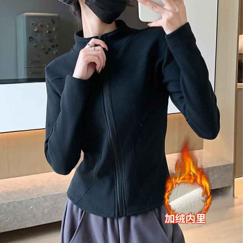 2025 New Autumn and Winter Warm Slimming Look Long-Sleeved Outer Windproof Tops for Women American Niche Stand-Up Collar Jackets for Women