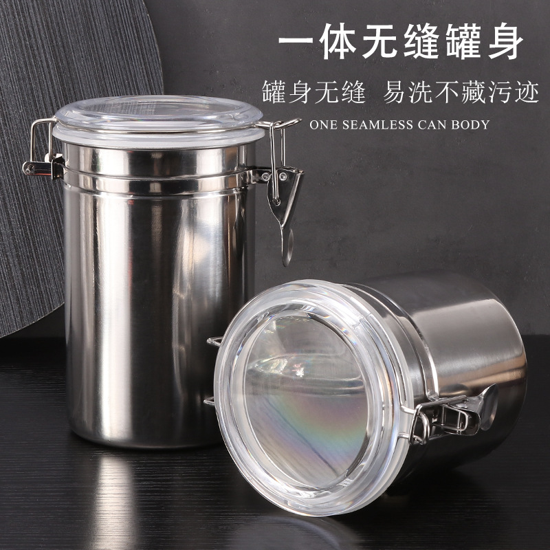 in stock Wholesale Hot Sale Stainless Steel Sealed Can Metal Tobacco Leaf Moisturizer Large and Medium small size Smoking Pipe Accessories