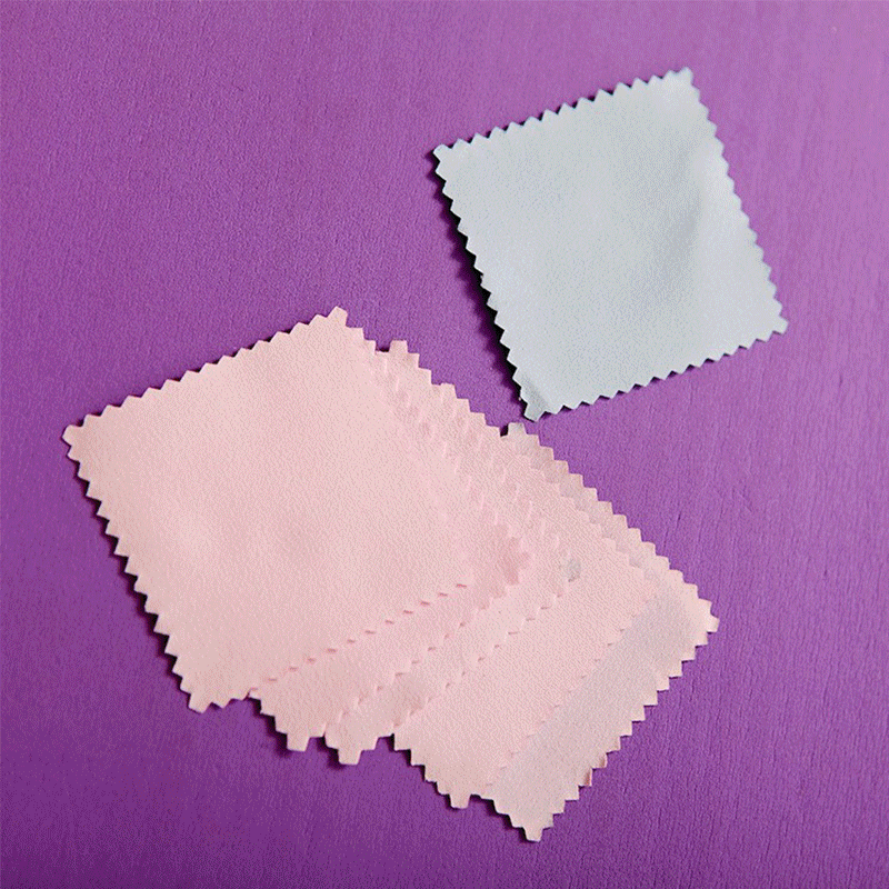 Фабричная серебряная ткань 8 × 8, упаковка для ухода за ювелирными изделиями, двусторонняя бархатная ткань