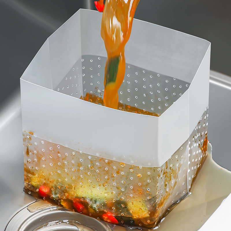 Sink Filter net kitchen washing basin self-standing draining bag disposable washing sink leftovers garbage leakage net