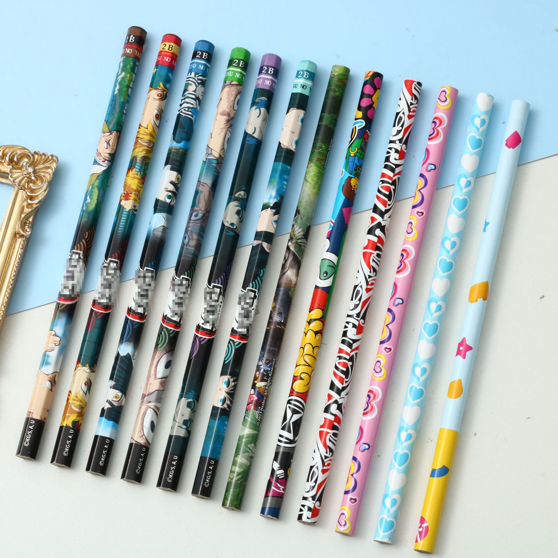 2B Pencil Wholesale Wooden HB Engraving Training Organization Enrollment Promotion Kit Primary School Prizes Stationery