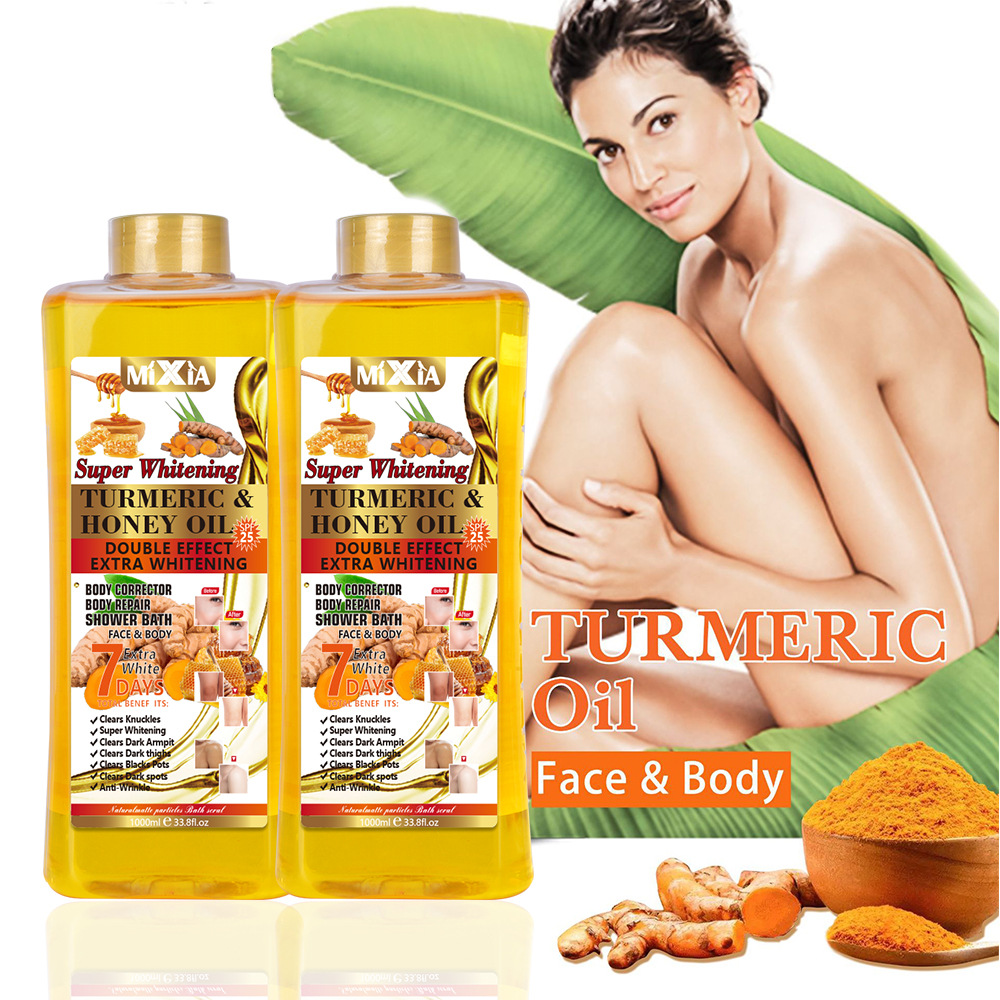 Cross-border 7 days turmeric honey essential oil moisturizing collaterals fever ginger oil body massage massage oil in stock