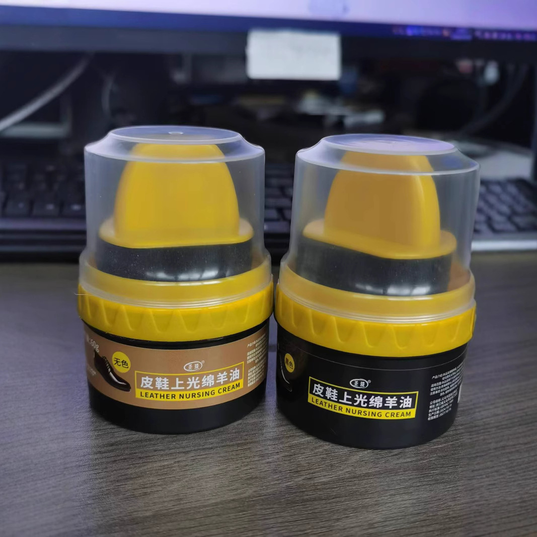 Leather shoe polish leather maintenance glazed sheep oil black colorless universal shoe polishing artifact shoe care shoe wax polishing