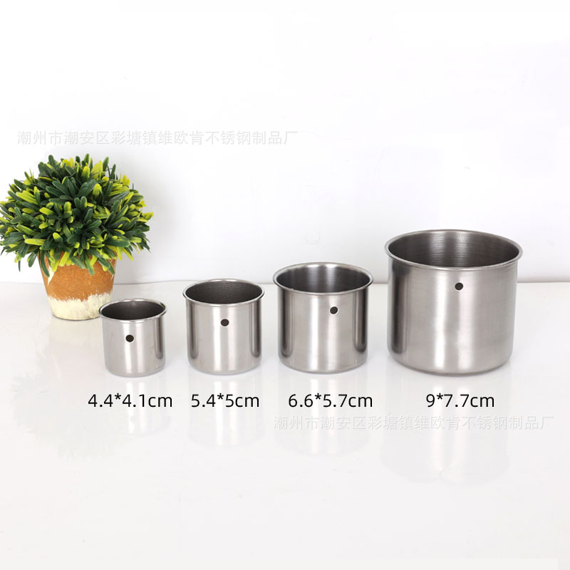 Стакан для кормления птиц из нержавеющей стали, стакан для кормления попугаев, оптовые товары для птиц, большой размер