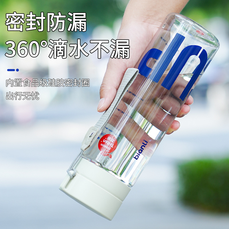 Student tritan high temperature sports water cup for boys and girls children large capacity plastic cup summer high color value cup