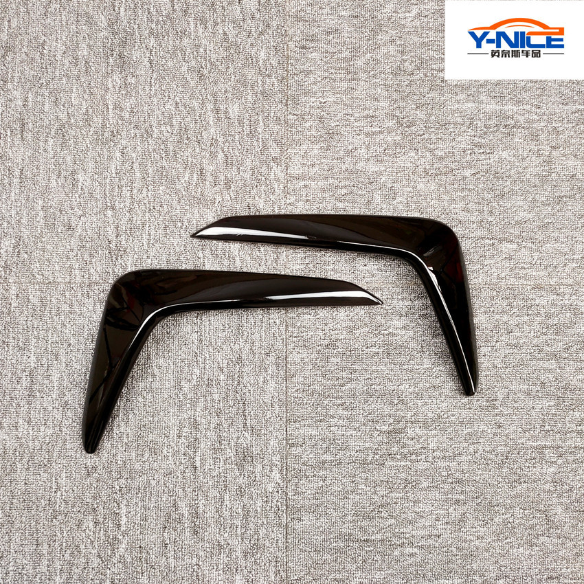 19 New POLO PLUS modified front bumper fangtooth blade fog lamp eyebrow fog lamp decorative frame front bumper spoiler