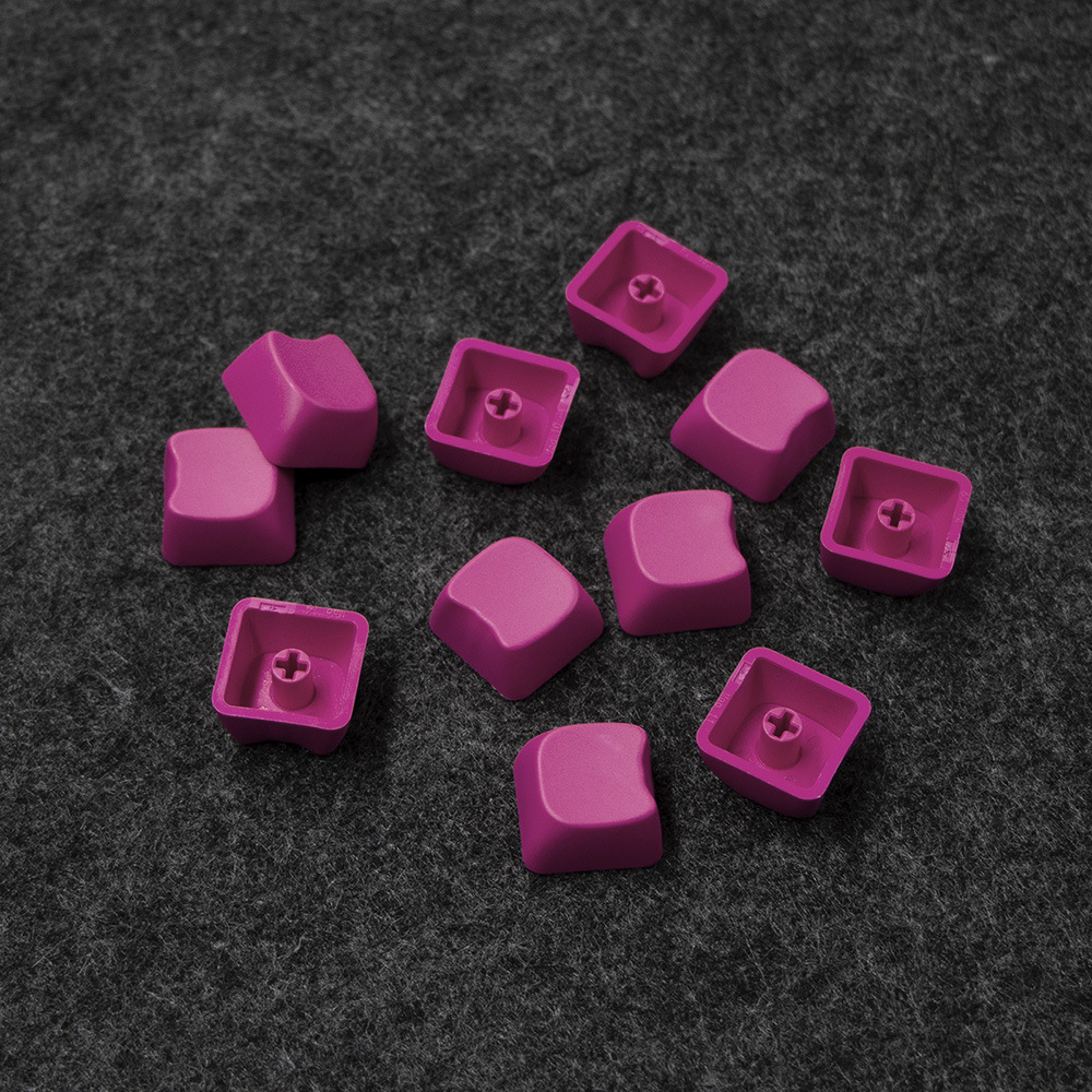 White Mao Highly Adorable Cat-Shaped Keycap Mechanical Keyboard Pbt Keycap Customized DIY Pink Berry Red