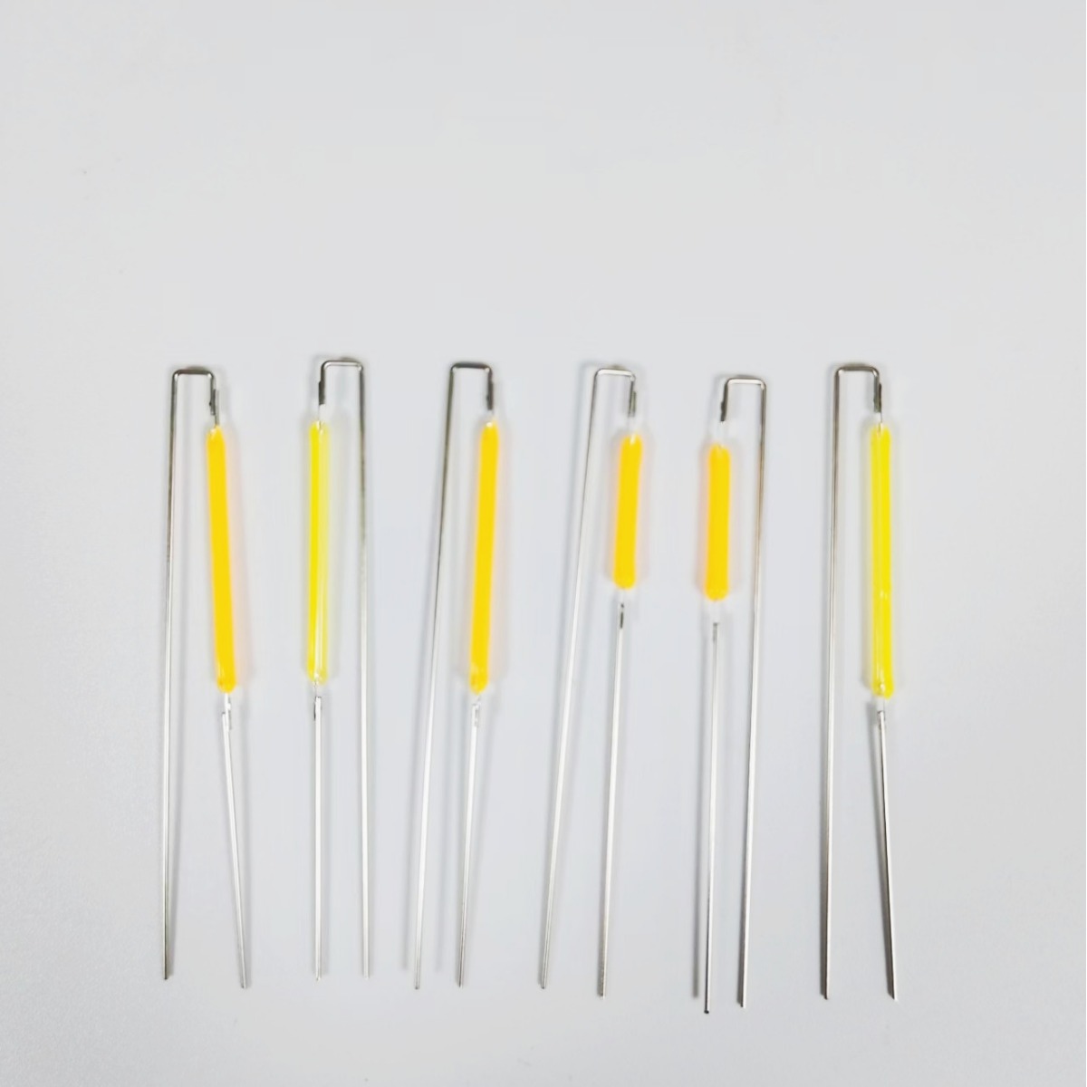 Filament Light Source Tungsten Filament Lamp Total Length 71mm 3V Butt Welding Ceramic Filament Solar Sensor Lamp Filament Ornament