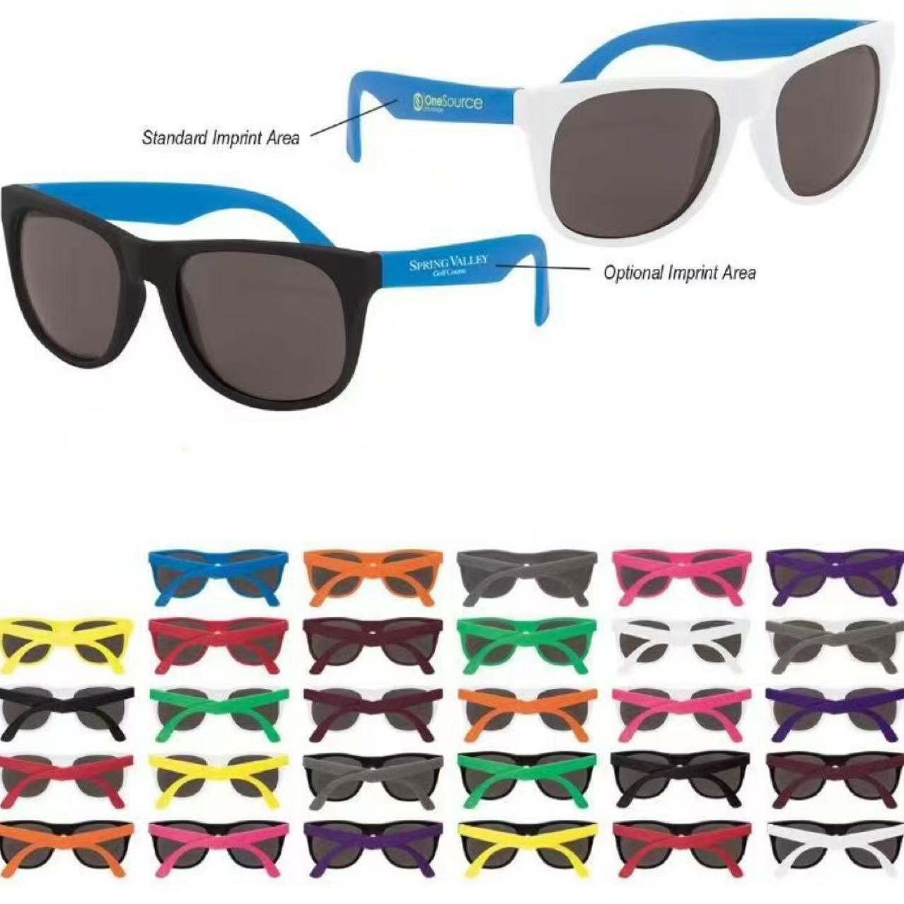 Cross-Border Best-Selling European and American Models Without Rice Nails Promotional Gift Sunglasses Manufacturers Wholesale Printable Logo Proofing