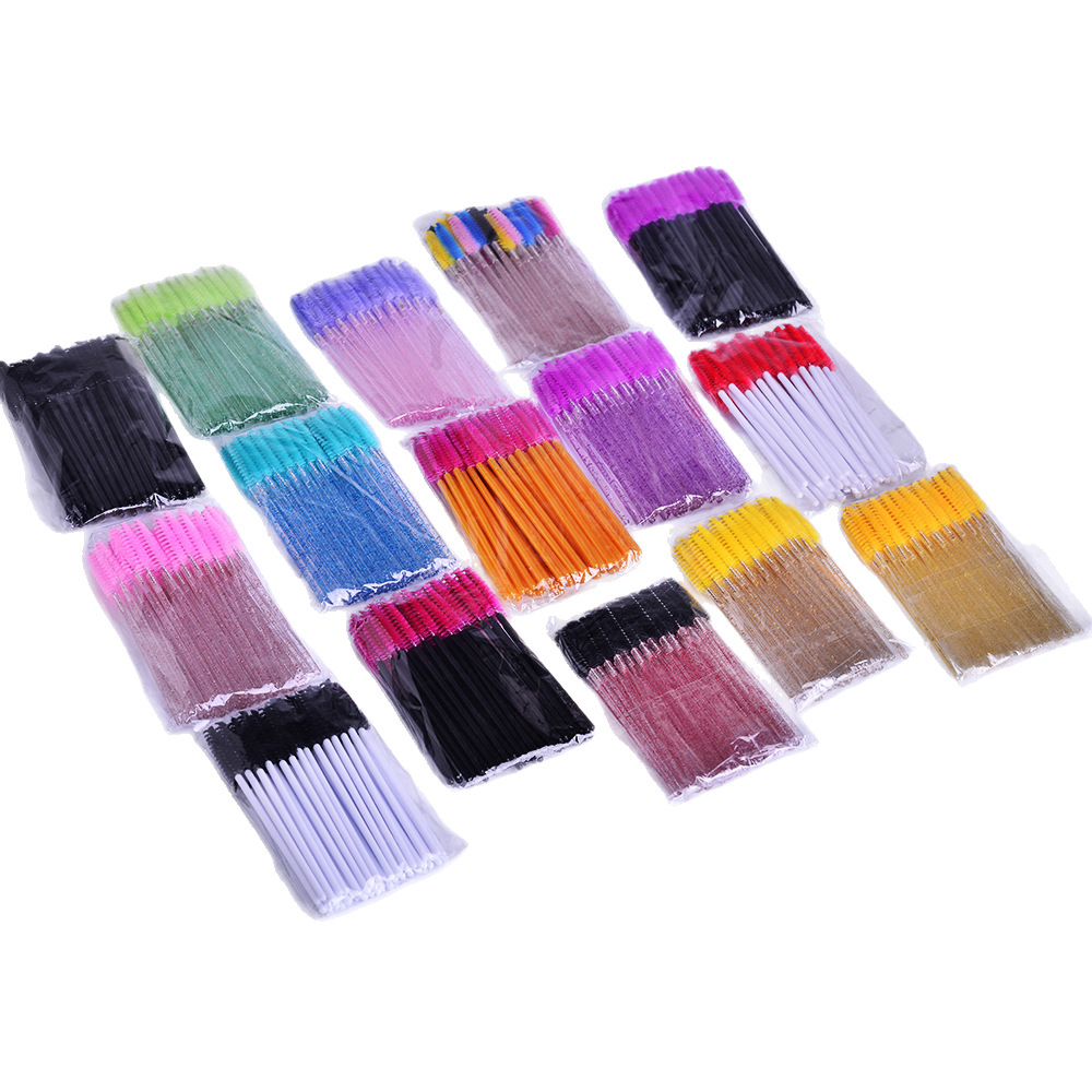 Disposable Eyelash Brush Eyelash Comb Makeup Tools Eyebrow Comb Curl Eyebrow Brush Nylon Makeup Brush