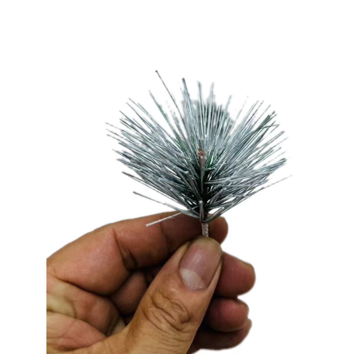 Cross-Border Christmas Gift Box Cuttings Accessories Simulated Pine Needles Red Fruit Branches Christmas Tree Decoration Berries Christmas Trinkets