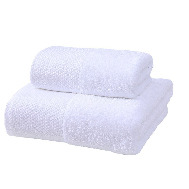 Hotel Towels Are Enlarged and Thickeneded, Pure Cotton 16-Count Bath Towels, Beauty Salons, Hotels, Bathing and B&B Towels with Jacquard Logo