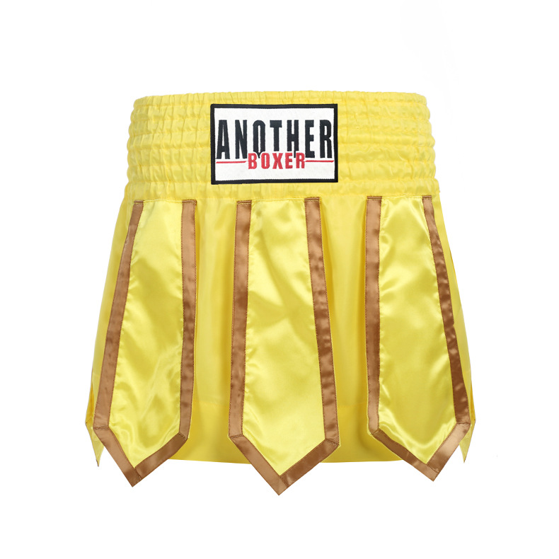 New Boxing Pants with Ribbons, Muay Thai Shorts, Competition Training Kickboxing Sanda Pants, Mixed Martial Arts Fighting Pants