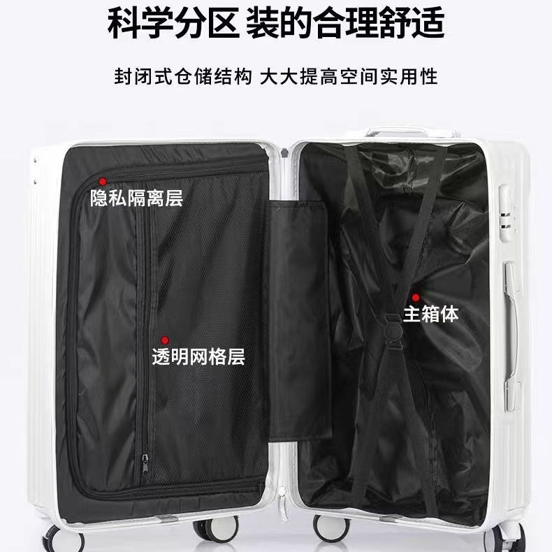 Men's Large-Capacity Suitcase, Universal Wheel Trolley Case, Retro High-Looking Password Box, Classic