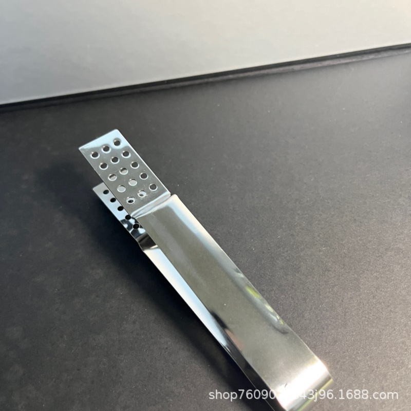 Manufacturer in stock stainless steel tea bag clip anti-scald tea set accessories cube sugar clip lemon clip mini food clip