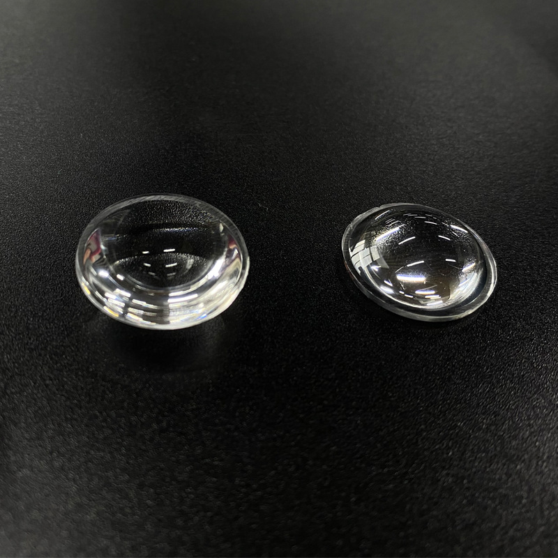 led lens single 23mm semicircle flat convex lens acrylic lens for cabinet light wardrobe light