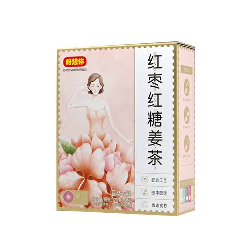 Miss you red dates brown sugar ginger tea 120g box Big Aunt Ginger mother tea ginger sugar tea female brewing health tea wholesale