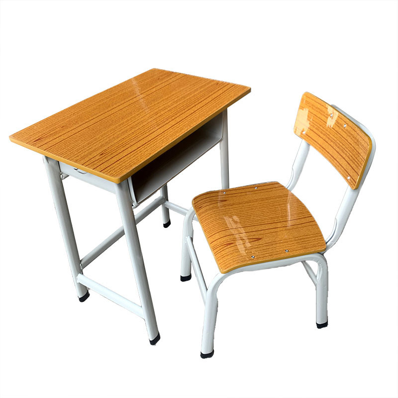High School and Primary School Students' Desks and Chairs Training Class Single Tutoring Class Desks School Classroom Desks and Chairs Learning Desk Combination