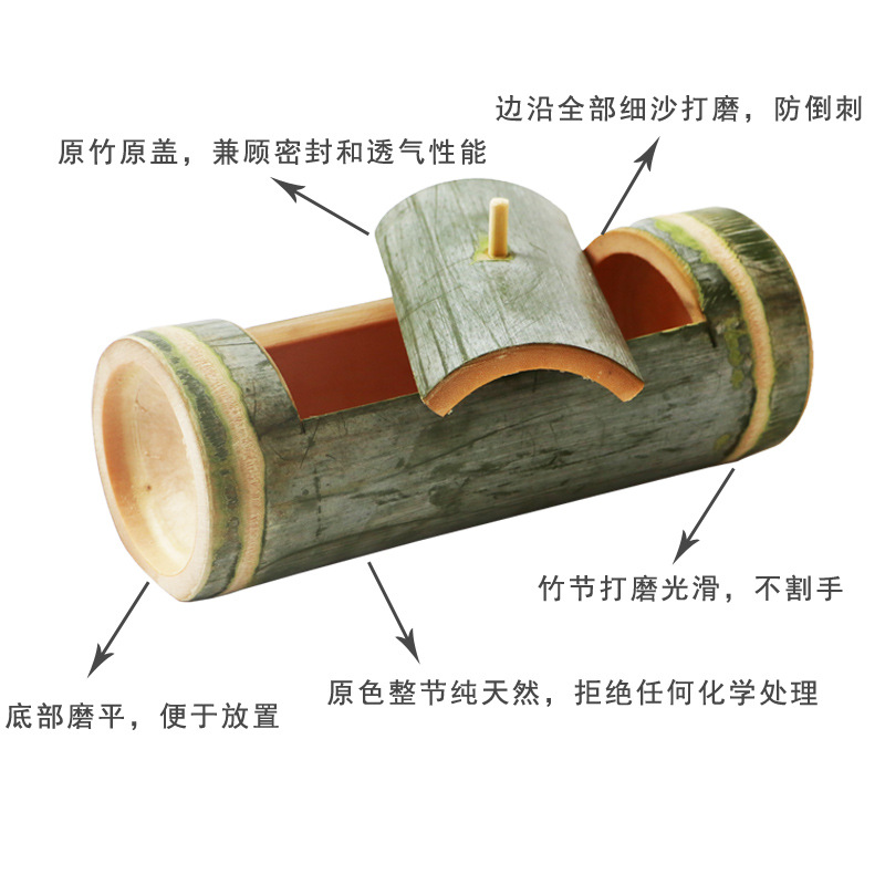 Bamboo Tube Steamed Rice, Bamboo Tube Steamed Rice with Lid, Fresh Bamboo Tube, Natural Bamboo Tube Rice, Horizontal Steamed Rice Tube
