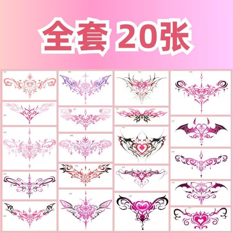 Factory Home Spot Wholesale Succubus Water Transfer Tattoo Stickers Customized with Pictures and Samples Cartoon Flower Arm Full Arm Tattoo Stickers