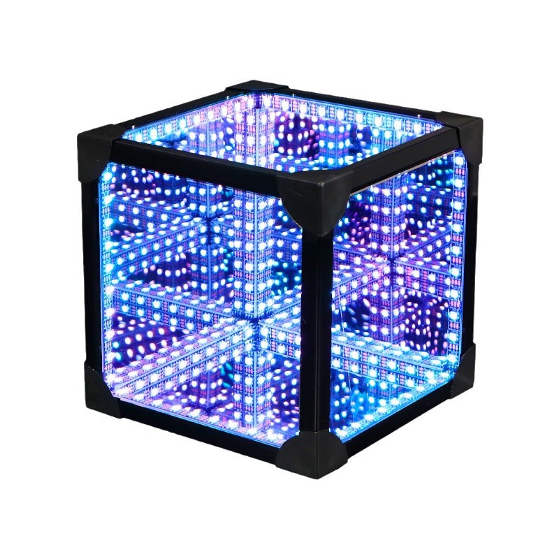 3D Rubik's Cube Abyss Lamp Desktop Atmosphere Lamp Creative Cool Symphony E-Sports Decorative Atmosphere Lamp Streamer E-Sports Lamp