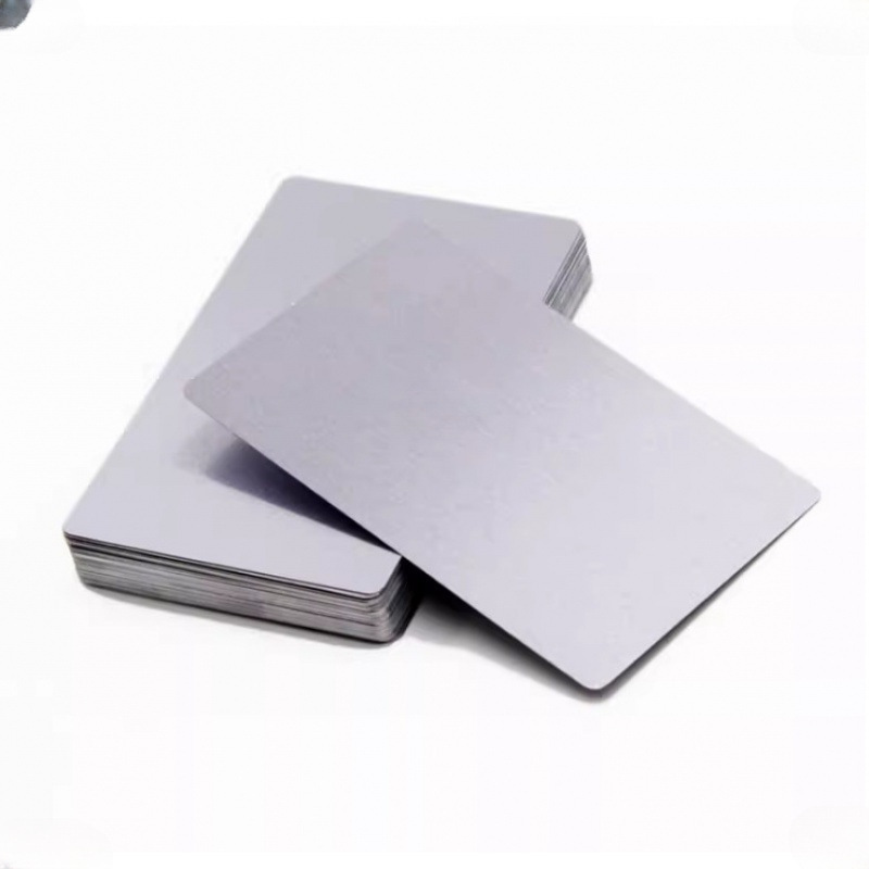 Aluminum Sheet Thin Laser Body Laser Marking Engraving Dimming Card Aluminum Alloy Business Card Test Metal Nameplate Blank