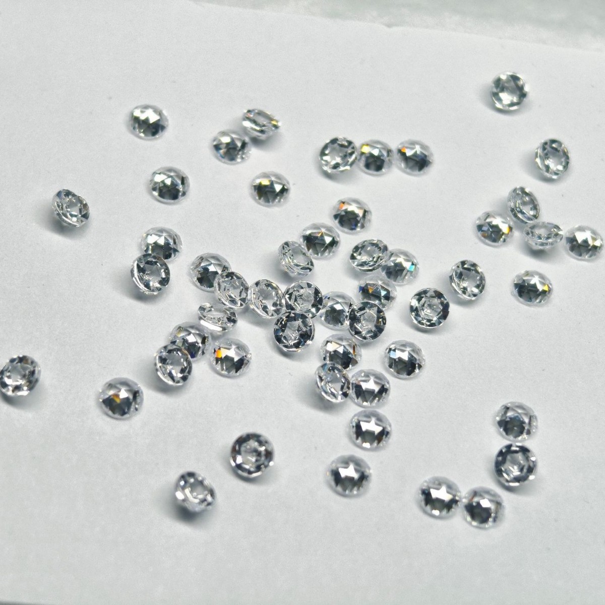 Round Flat-Bottomed Rose-Cut Guaitai Material 5A Cut Zircon Cubic Zirconia Loose Stone