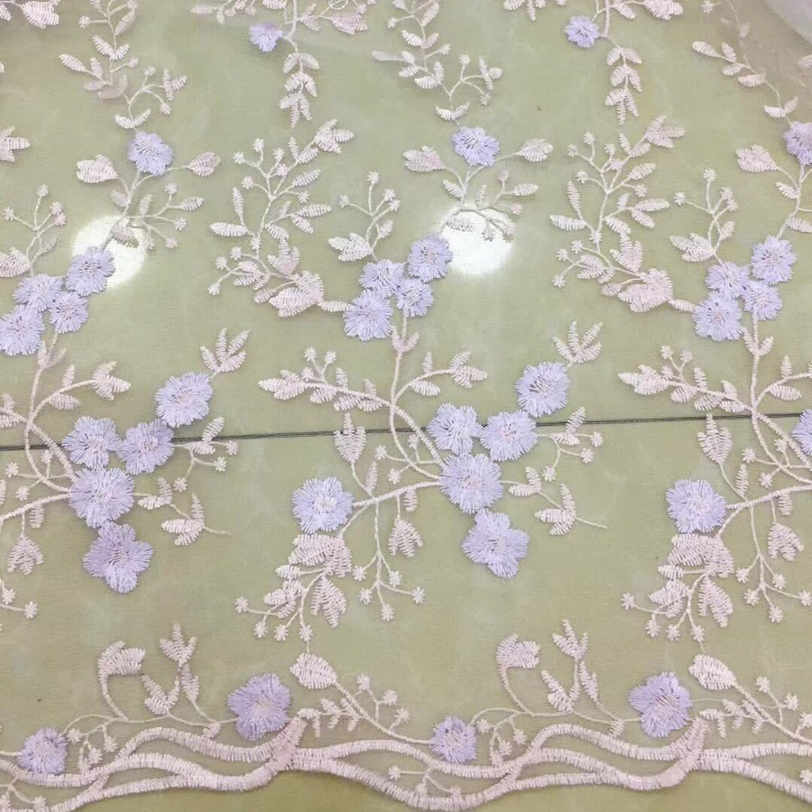 Factory direct spring and summer new mesh embroidery fabric embroidery lace women's clothing Chinese clothing children's clothing fabric